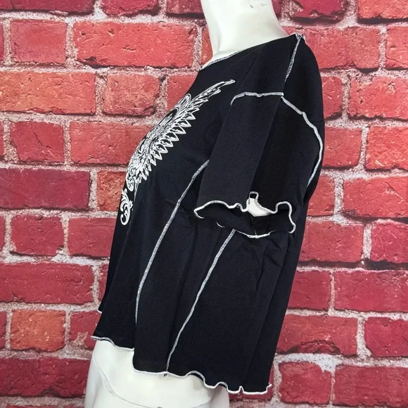 Affliction Women’s Graphic Baby Tee -Size: XL -NWOT - Picture 5 of 11